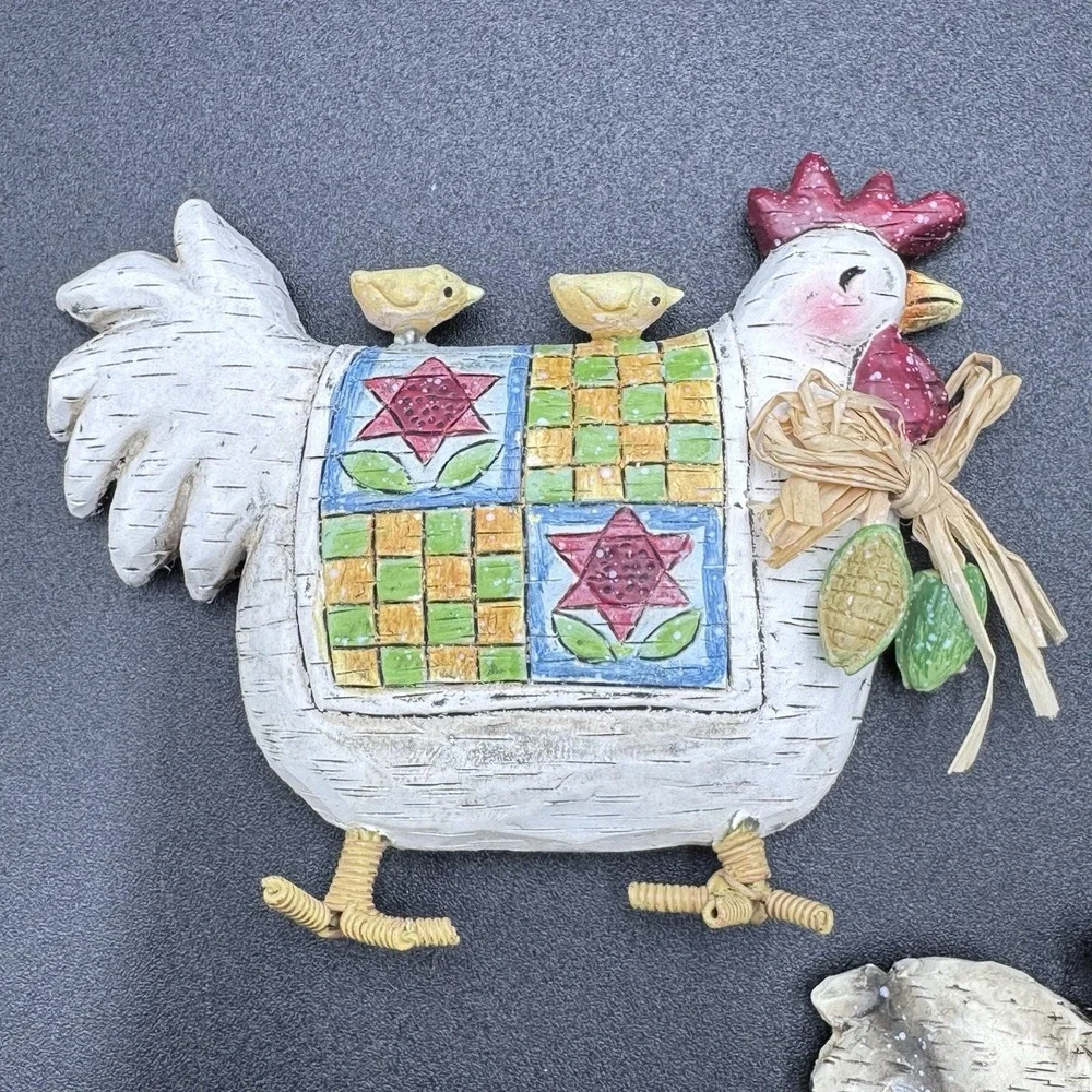 VTG Avon Barnyard Animals Cottagecore Refrigerator Magnets Lot Of 5 Farm Country